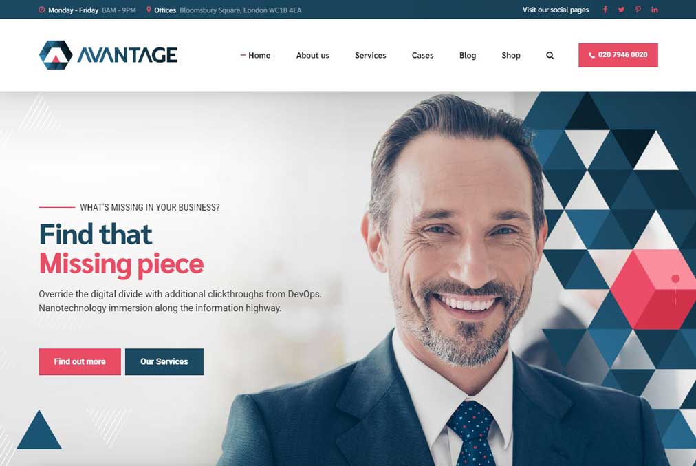 A.vantage - Consulting Website